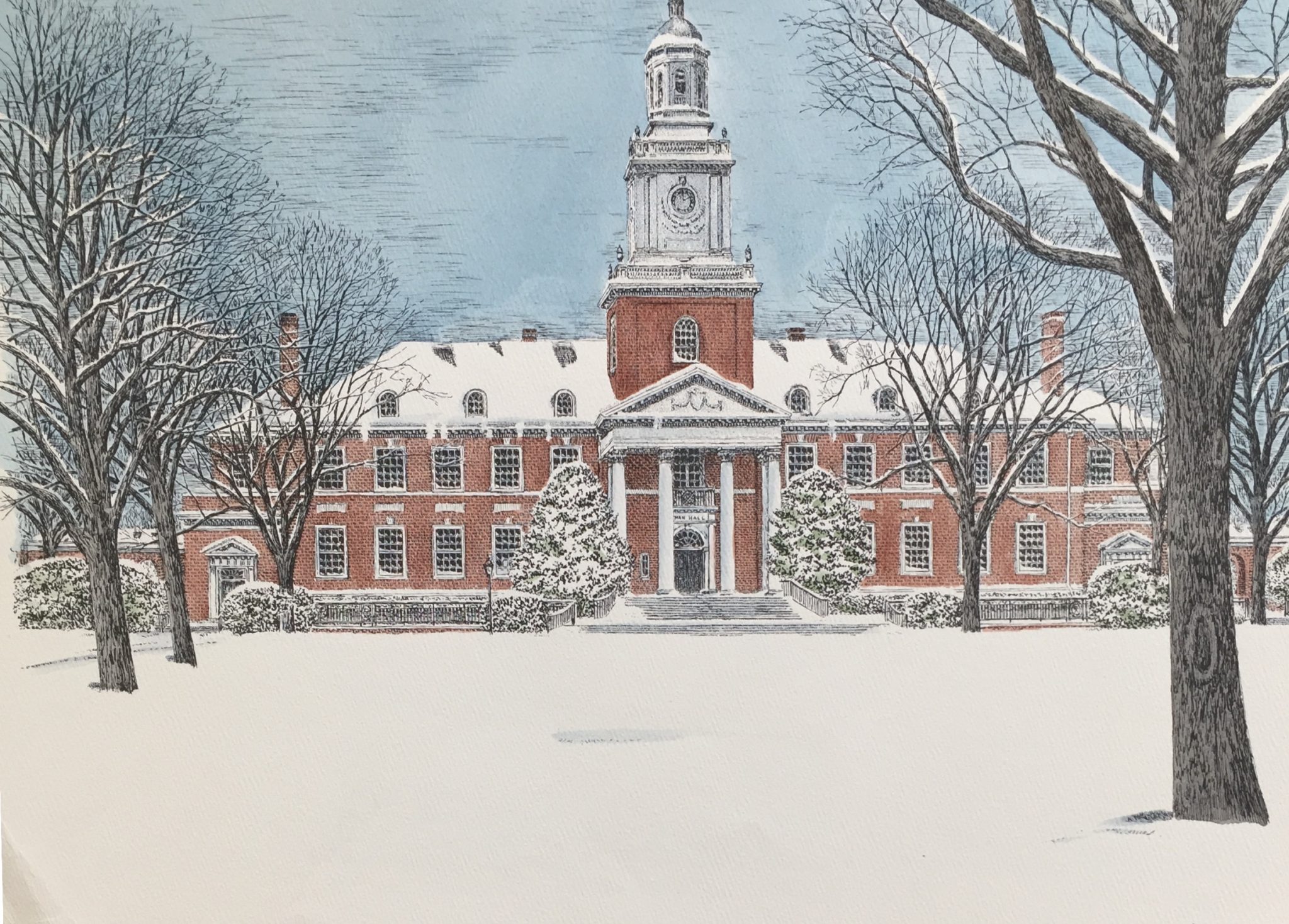 Johns Hopkins Winter Gilman Hall Martin Barry Art